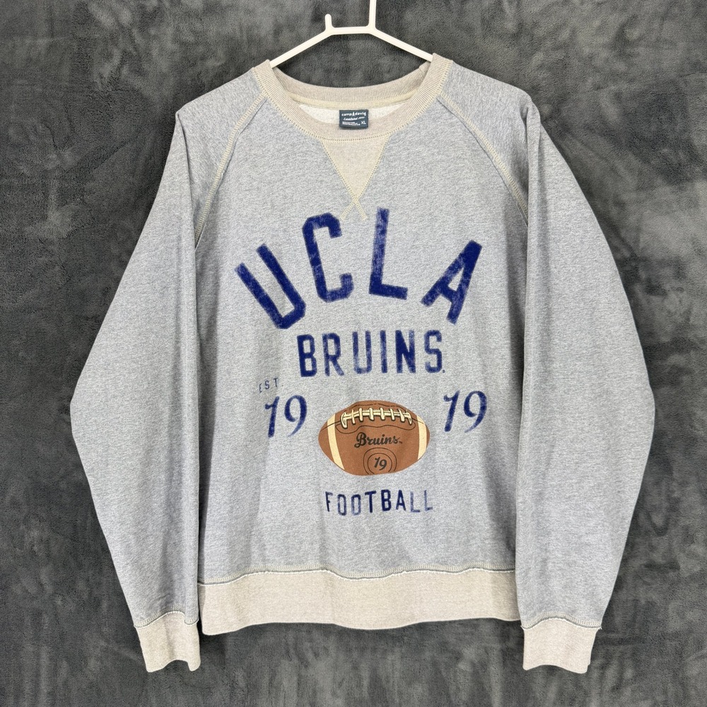 Camp David UCLA Bruins Football Sweatshirt Mens XL‎ Gray Crewneck Long Sleeve